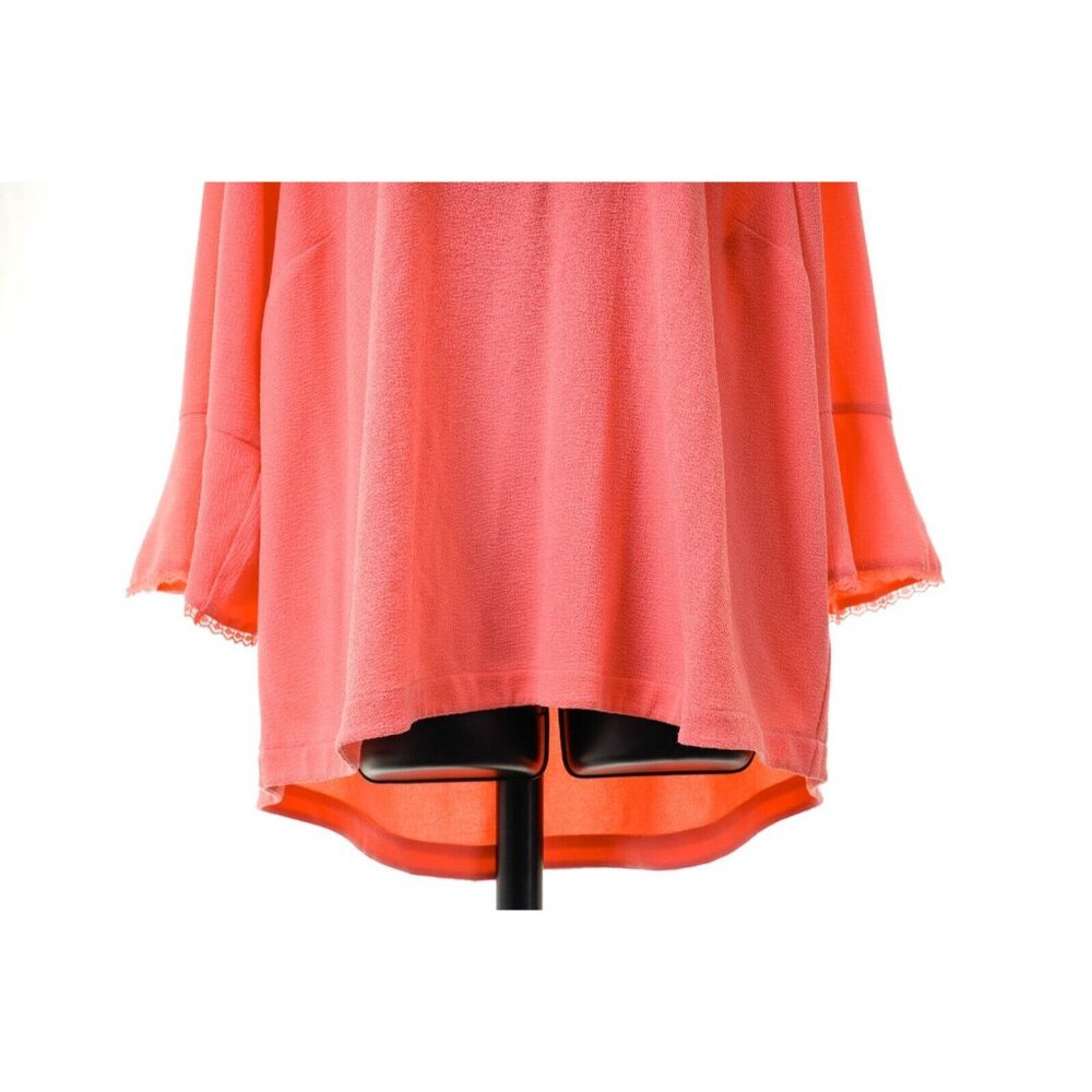 Melissa McCarthy Seven7 Top Lace Ruffle Sleeve Blouse Women's Sz 2X - Picture 12 of 16